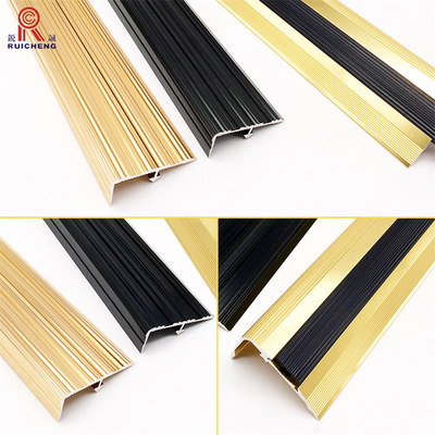 Stair Part Aluminium Stair Nosing For Laminate Flooring Polished / Mill Finish
