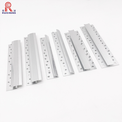 6063 Brushed Aluminium Carpet To Ceramic Tile Transition Strip Carpet Edge