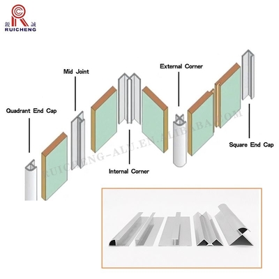 Wall Protection Aluminium Panel Trim 2.5mm Thickness OEM Available