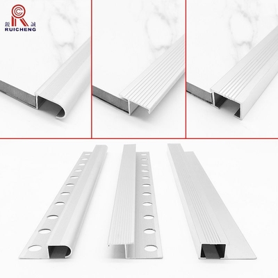 1.5mm Aluminium Stair Nosing Edge Trim For Wood Stairs BA Surface