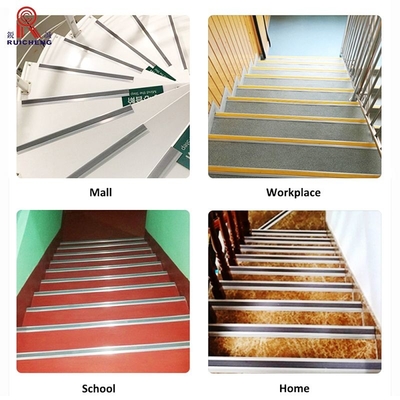 1.5mm Aluminium Stair Nosing Edge Trim For Wood Stairs BA Surface