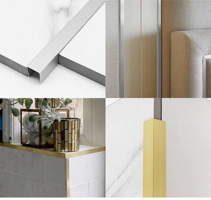6063 Aluminium Angle Profile , 20mm Anodised Aluminium Angle Trim