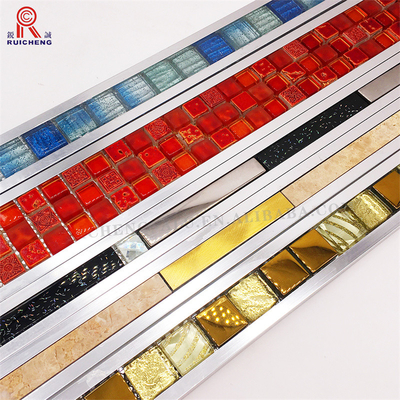 Luxury Tile Listello Trim , Decoration Edge Trim For Mosaic Tile
