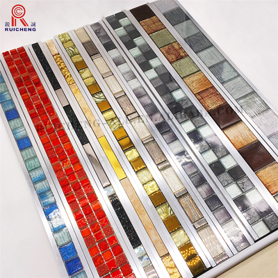 U Shaped Listello Mosaic Tile Borders Anti Slipping 10mm Height