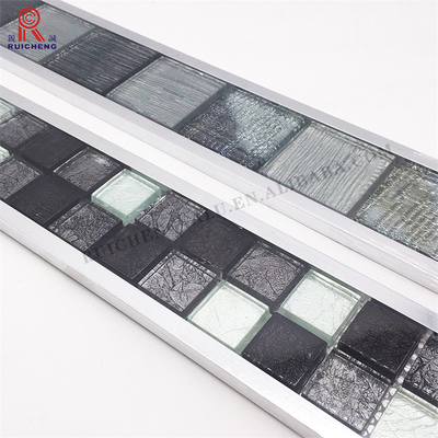 U Shaped Listello Mosaic Tile Borders Anti Slipping 10mm Height