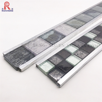 U Shaped Listello Mosaic Tile Borders Anti Slipping 10mm Height