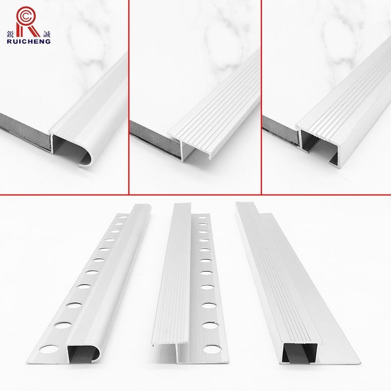 1.5mm Aluminium Stair Nosing Edge Trim For Wood Stairs BA Surface