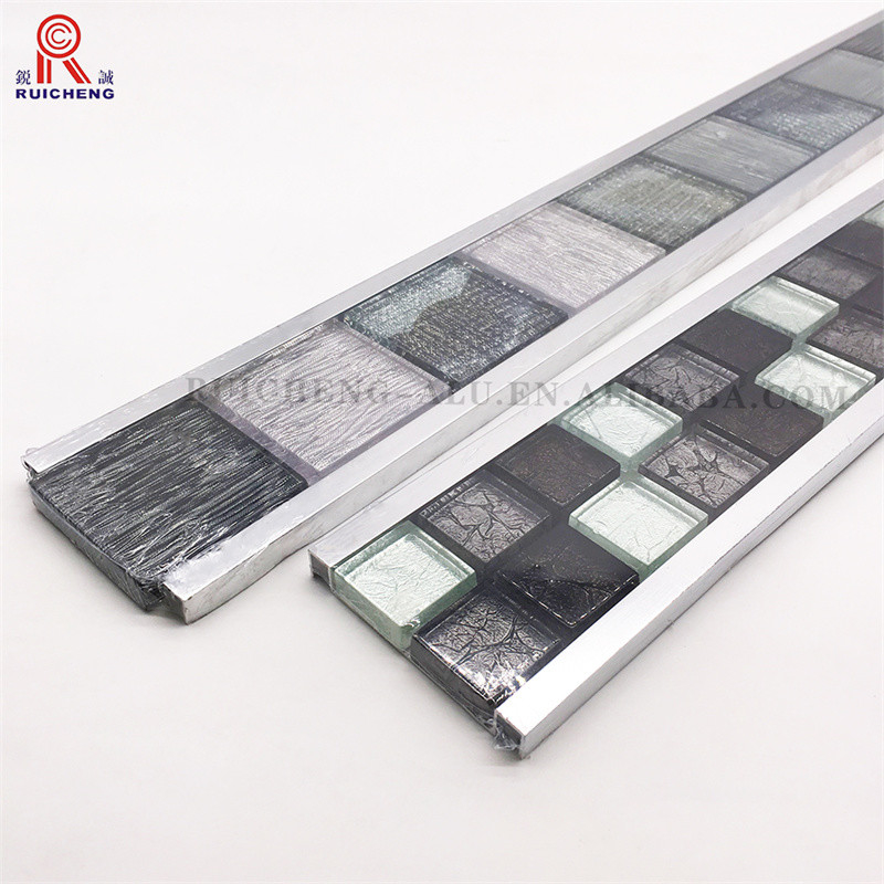 U Shaped Listello Mosaic Tile Borders Anti Slipping 10mm Height